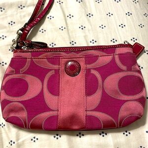 Coach Pink Wristlet